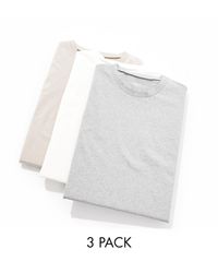 ASOS - – 3er-pack oversize-t-shirts - Lyst