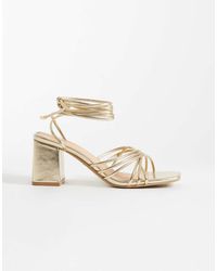 SEQWL - Mid Block Heel Sandals - Lyst
