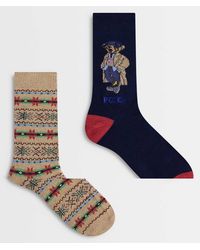 Polo Ralph Lauren - Bear Print 2 Pack Socks - Lyst