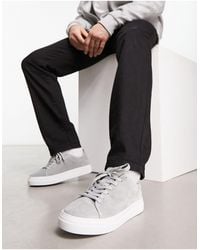 SELECTED - Chunky Suede Trainer - Lyst
