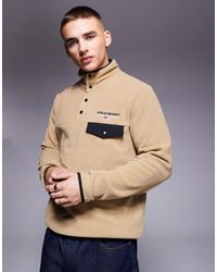 Polo Ralph Lauren - Sport capsule - polaire à logo - fauve - Lyst