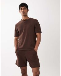 ASOS - Knitted Co-Ord Textured Shorts - Lyst