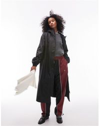 TOPSHOP - Rubberized Rain Trench - Lyst