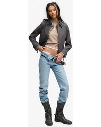 Bench x Superdry & Co - Double Zip Collar Ripstop Jacket - Lyst