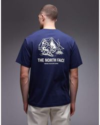 The North Face - Oversized T-Shirt Met Kampvuurprint Op De Achterkant - Lyst