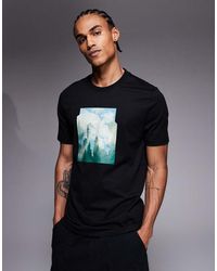 BOSS - Cover Chest Print T-Shirt - Lyst