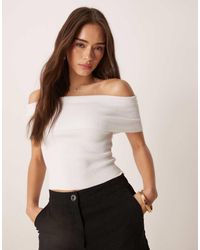 Abercrombie & Fitch - Off The Shoulder Foldover Top - Lyst