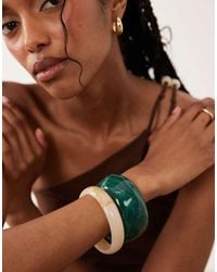 ASOS - Pack Of 2 Mixed Resin Bangles - Lyst