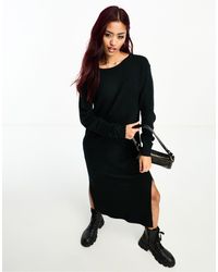 Vero Moda - Knitted Jumper Midi Dress - Lyst