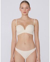 Tezenis - Padded Low-Cut Bandeau Bra - Lyst