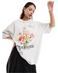 ASOS - Boyfriend Fit T-shirt With Botanical Optimistic Graphic - Lyst