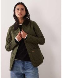 Barbour - Annandale Diamond Quilt Jacket With Cord Collar - Lyst
