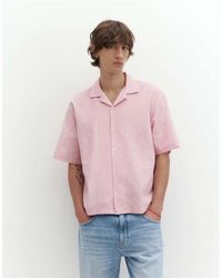 Pull&Bear - Camicia A Maniche Corte A Quadri - Lyst
