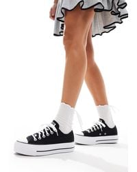 Converse - Chuck Taylor All Star Lift Ox Wide Fit Platform Trainers - Lyst