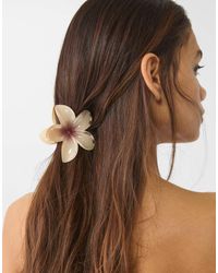 Stradivarius - Set Van 3 Bloemenhaarclips - Lyst