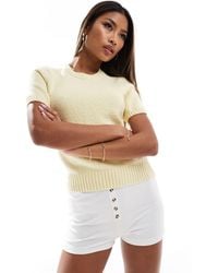 Abercrombie & Fitch - Knitted Textured T-shirt - Lyst
