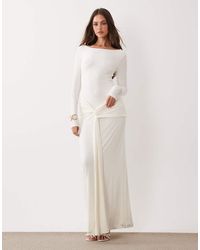 Forever New - Slinky Long Sleeve Drape Maxi Dress - Lyst