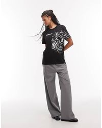 AllSaints - Zaya Graphic Short Sleeve Boyfriend T-Shirt - Lyst