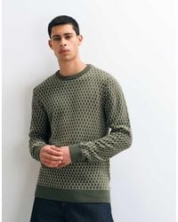 Blend - Geometric Knitted Jumper - Lyst