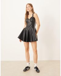 adidas Originals - Adidas X Jeremy Scott Faux-Leather Dress - Lyst