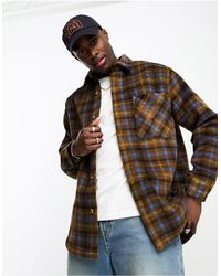 Pull&Bear - Overshirt With Check - Lyst