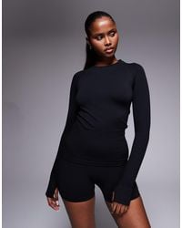 4505 - Top manches longues sans coutures effet sculptant - Lyst