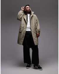 TOPMAN - Lightweight Ripstop Parka Jacket - Lyst