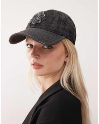 KTZ - Ny Yankees 9Twenty Distressed Stone Wash Denim Cap - Lyst