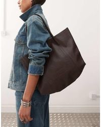 Barneys Originals - Leather Tote Bag - Lyst