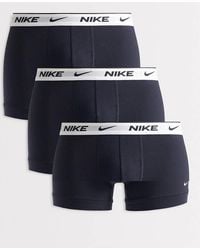 Nike - Essential Cotton Stretch 3 Pack Trunks - Lyst