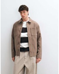 ASOS - Wool Look Double Pocket Shacket - Lyst
