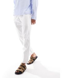 Hollister - – locker sitzende schlupfhose aus leinen - Lyst