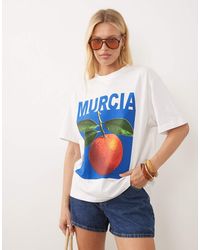 ASOS - Short Sleeve Oversized T-shirt With Murcia Graphic - Lyst