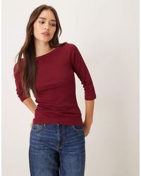 JJXX - Fifi Boat Neck Long Sleeve T-shirt - Lyst