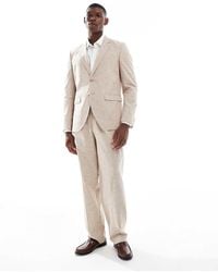 Jack & Jones - Premium Relaxed Fit Linen Mix Suit Trouser - Lyst