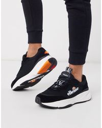 black ellesse trainers