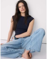Stradivarius - Basic Boatneck T-Shirt - Lyst