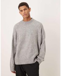 ASOS - Super Oversized Boxy Fit Knitted Crew Neck Jumper - Lyst