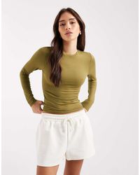 Miss Selfridge - Sculpted Long Sleeve Tee - Lyst