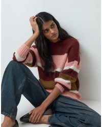 Jdy - Fluffy Crew Neck Knit Sweater - Lyst