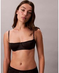 Calvin Klein - Sexy Satin Balconette Bra - Lyst