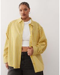 Collusion - Plus – gestreiftes oversize-hemd - Lyst