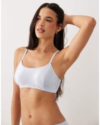 adidas - Originals Shine Satin Boyshort With Embroidered Logo - Lyst