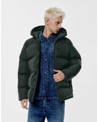 Pull&Bear - Heat-sealed Quilted Jacket With Hood - Lyst