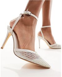 Forever New - Diamante Pointed Mesh Heel - Lyst