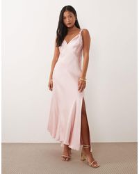 Never Fully Dressed - Petite – sofia – satin-maxikleid - Lyst