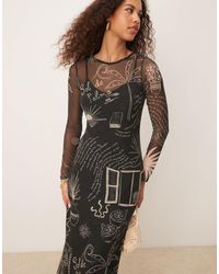 Never Fully Dressed - – midaxi-kleid aus netzstoff - Lyst