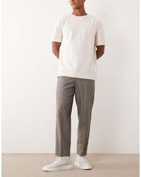 ASOS - Relaxed Tapered Dress Pants - Lyst