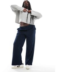 ONLY - Only - pantalon large à enfiler en velours côtelé - Lyst