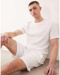 BOSS - Waffle Co-Ord Lounge T-Shirt - Lyst